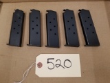 (5) New Colt .45 Auto Magazines