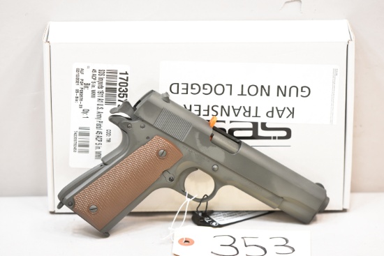 (R) Tisas 1911A1 US Army .45 Acp Pistol