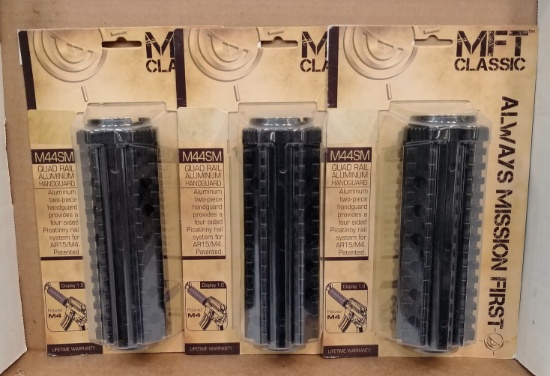 (3) New MFT Quadrail Aluminum Hand Guards