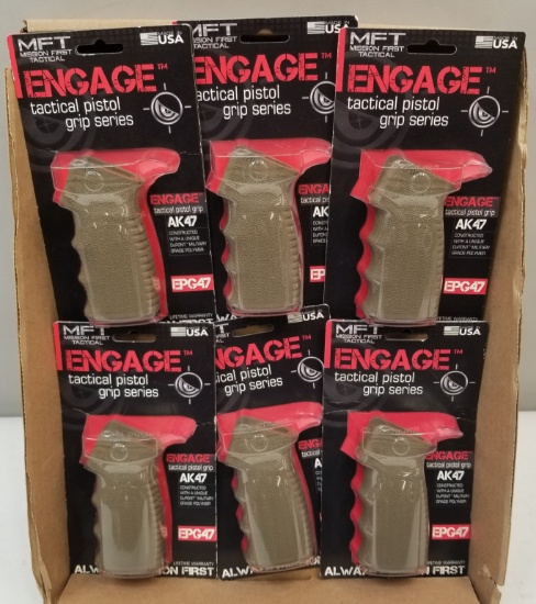 (6) New MFT Engage AK-47 Tactical Grips