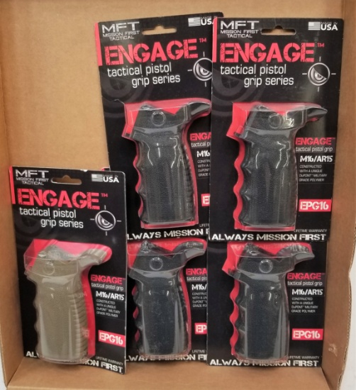 (5) New MFT M16 Pistol Grips