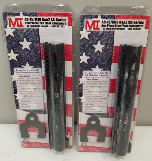 (2) New MI AR-15/M16 12" Free Float Hand Guard