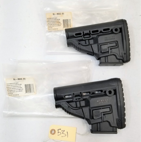 (2) Fab Defense GL-Mag Buttstocks
