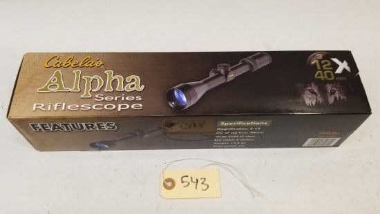 New Cabela's Alpha Series Rifle Scope