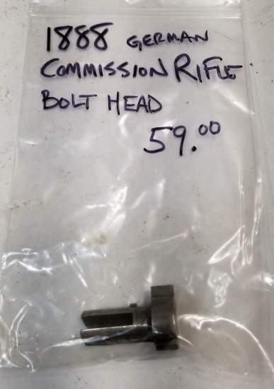 1888 German Commission Rifle Bolt Head