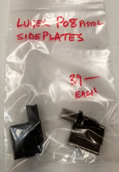 (2) Luger P08 Pistol Side Plates