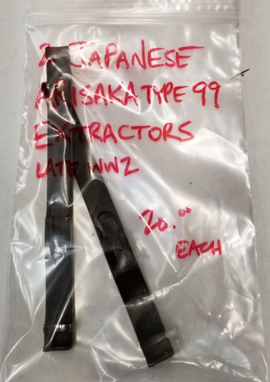 (2) Japanese Arisaka Type 99 Extractors Late WW2