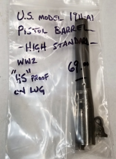 Hi-Standard US Model 1911-A1 WW2 Pistol Barrel