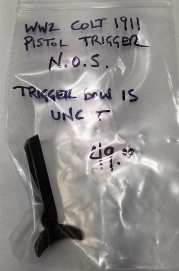 WW2 Colt 1911 Pistol Trigger N.O.S.