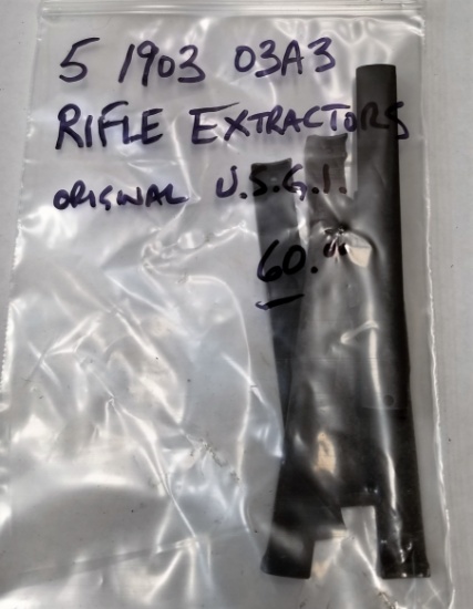 (5) 1903 03A3 Original USGI Rifle Extractors