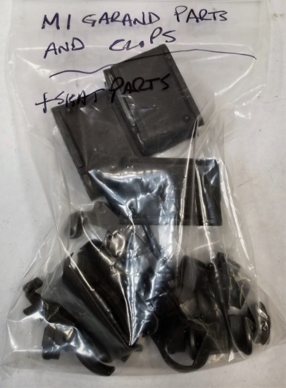 Assorted M1 Carbine Clips, Sight Parts, And More