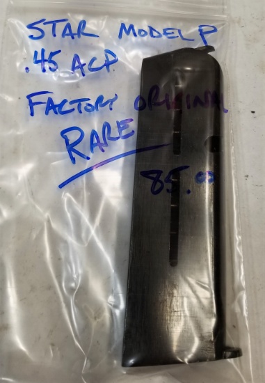 "Rare" Star Model P .45 Acp Factory Original Mag