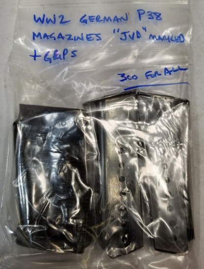 German WW2 P38 "JVD" Mags & Grips