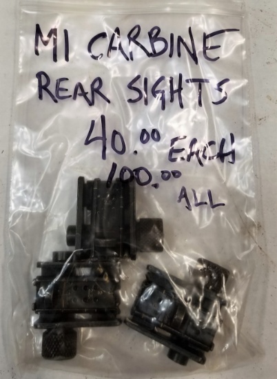 (3) M1 Carbine Rear Sights