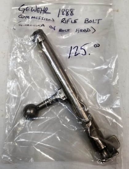 Gewehr 1888 Commission Rifle Bolt W/German Stamp