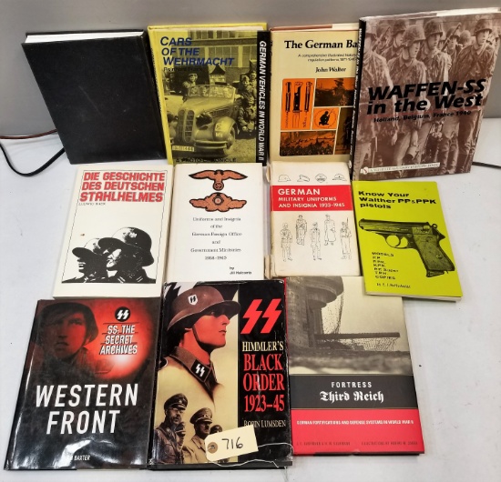 (11) Assorted German WW2 Books