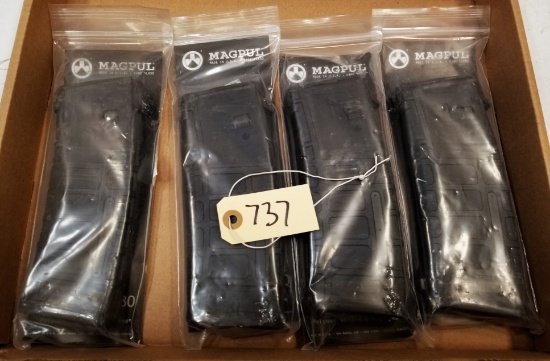 (4) New Magpul 5.56x45mm 30rd Polymer Mags