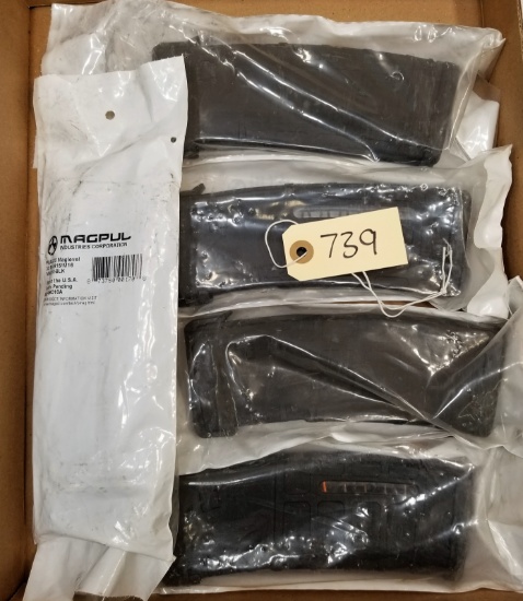 (5) New Magpul Maglevel 5.56x45mm 30rd Poly Mags