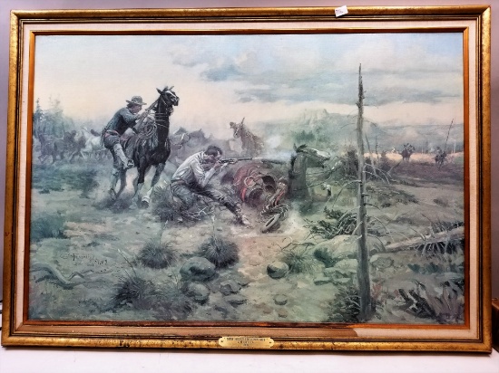 CM Russell "When Horseflesh Comes High" 1909 Print
