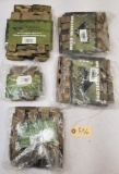 (6) New Assorted Condor Camo Pouches