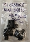 (3) M1 Carbine Rear Sights