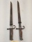 (2) Japanese Arisaka Bayonets With Scabbards