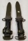 (2) US M6 Milpar Col Bayonets With Scabbards