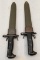 (2) US M1905 U.C. Bayonets With Scabbards