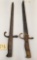 (2) Unmarked Bayonets