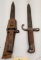 (2) Unmarked Bayonets