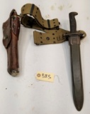 PAL US Bayonet With Belt And Pistol Holster