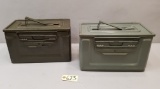 (2) Vintage US 50 Cal M2 Ammo Cans