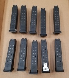 (10) Used Glock 17 9mm 17rd Mags