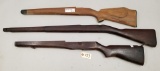 (3) Assorted Military Rifle Stocks