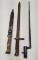 (3) Assorted Bayonets