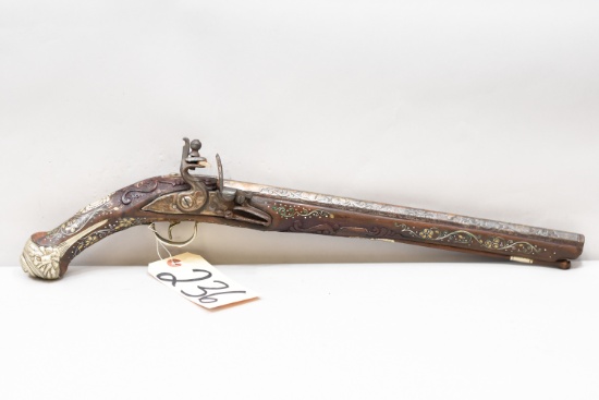 Ottoman Turkish Style .60 Cal Flintlock Pistol