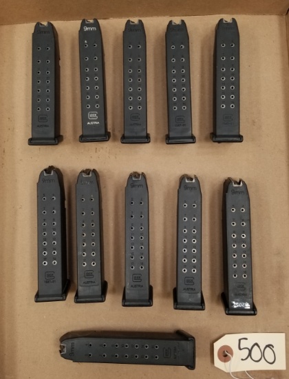 (11) Glock 17 16rd 9 MM Mags