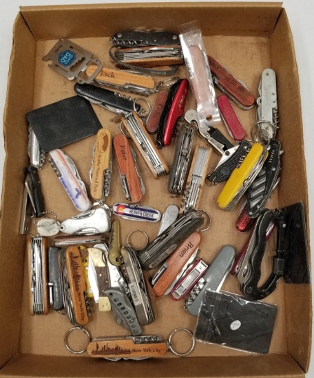(50) Assorted Used Folding Knives