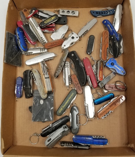 (50) Assorted Used Folding Knives