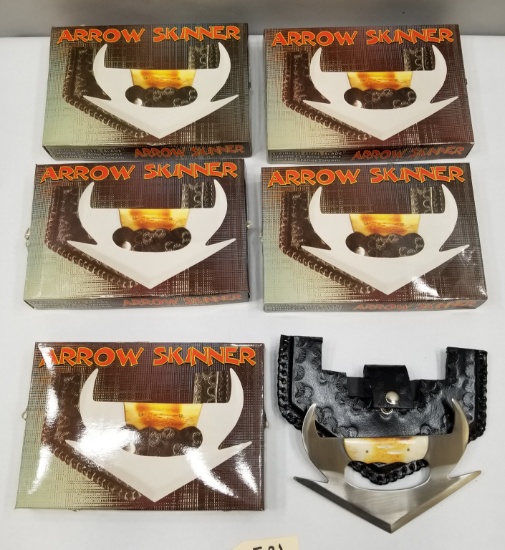 (5) 8" Arrow Skinner Knives