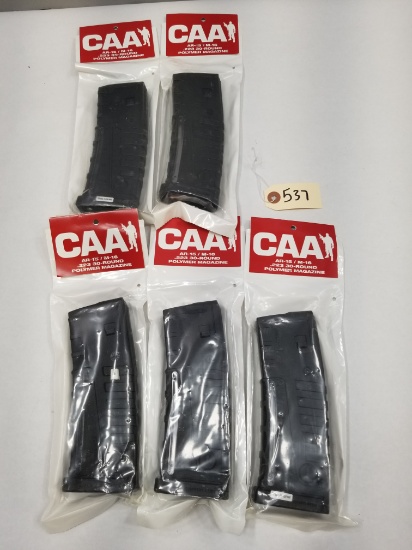 (5) New CAA AR-15/M16 .223 30rd Magazines