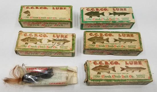 (6) Vintage Creek Chub Fishing Lures