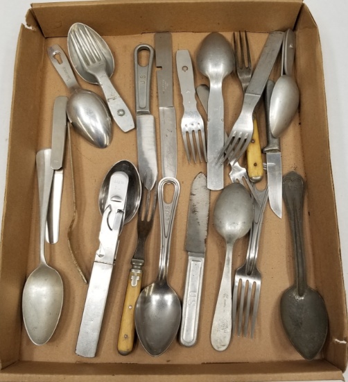 Assorted German & US Military Silverware