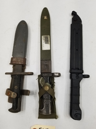 (3) Assorted Bayonets