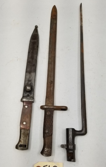 (3) Assorted Bayonets