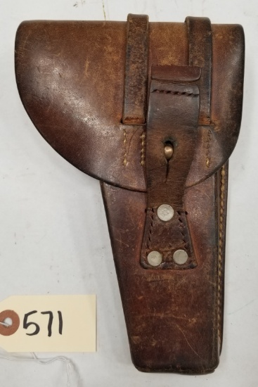 Nazi Stamped Browning Hi Power Leather Holster