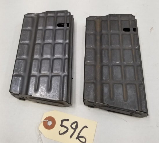 (2) Steel Waffle Pattern AR-10 .308 Magazines