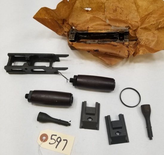 Assorted Browning Machine Gun Parts