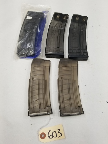 (5) Assorted Ruger Mini-14 Mags