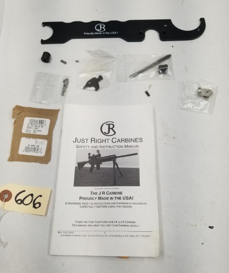 Just Right Carbine JRC 9mm Tool, Book, And Parts